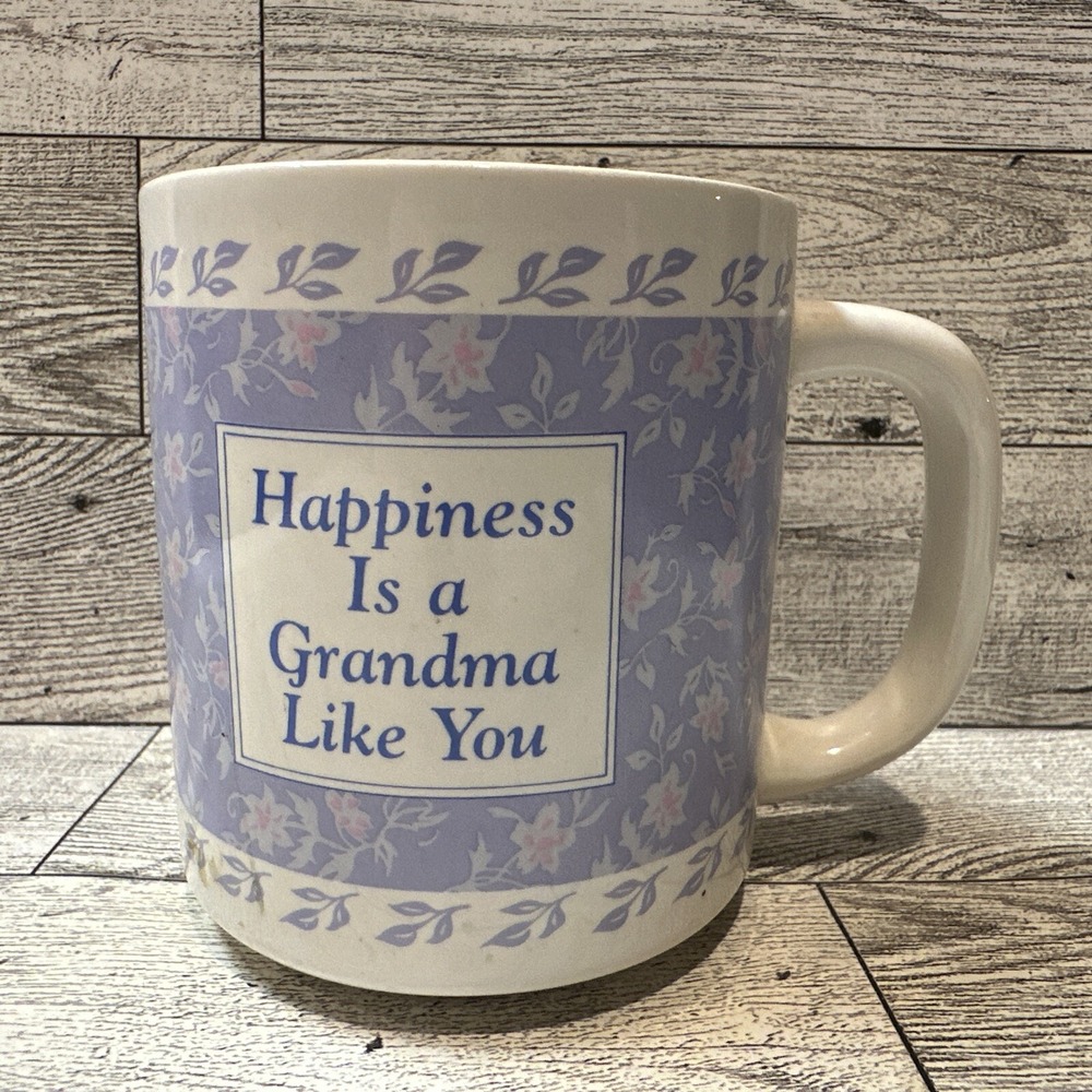 Happiness Is A Grandma Like You Ceramic Coffee Mug 3.75x3.25"